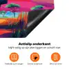 Neushoorn - Zonsondergang - Savanna - Kleurrijk Inductie beschermer vinyl 3mm klein -zzzzzzz-td-onderkant