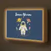 Astronaut - Planeten - Raket Light Box met batterij (Wandlamp kind) middel -z3d_website
