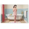 Badkamer - Vrouw - Roze Deurmat klein -zkaufland3d