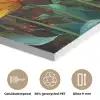 Tulpen - Geel - Penseelstreken - Abstract PET vilt klein -closeup_NL