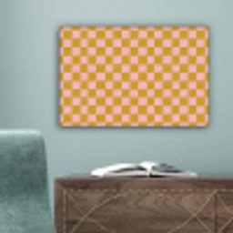 Patroon - Vierkant - Roze canvas 2cm klein 34 -sfeer4