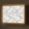 Grijs - Marmer - Klassiek - Aders Light Box met batterij (Wandlamp) middel 907 -z3d_website