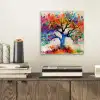 Levensboom - Natuur - Kleurrijk - Boom aluminium wit klein -sfeer1