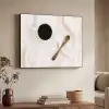 Koffie - Lepel - Mok Textielframe zwart klein -sfeer3