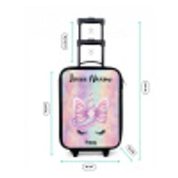 Eenhoorn - Glitters - Regenboog - Pastel Kinderkoffer - Zwart klein -productfoto_formaten