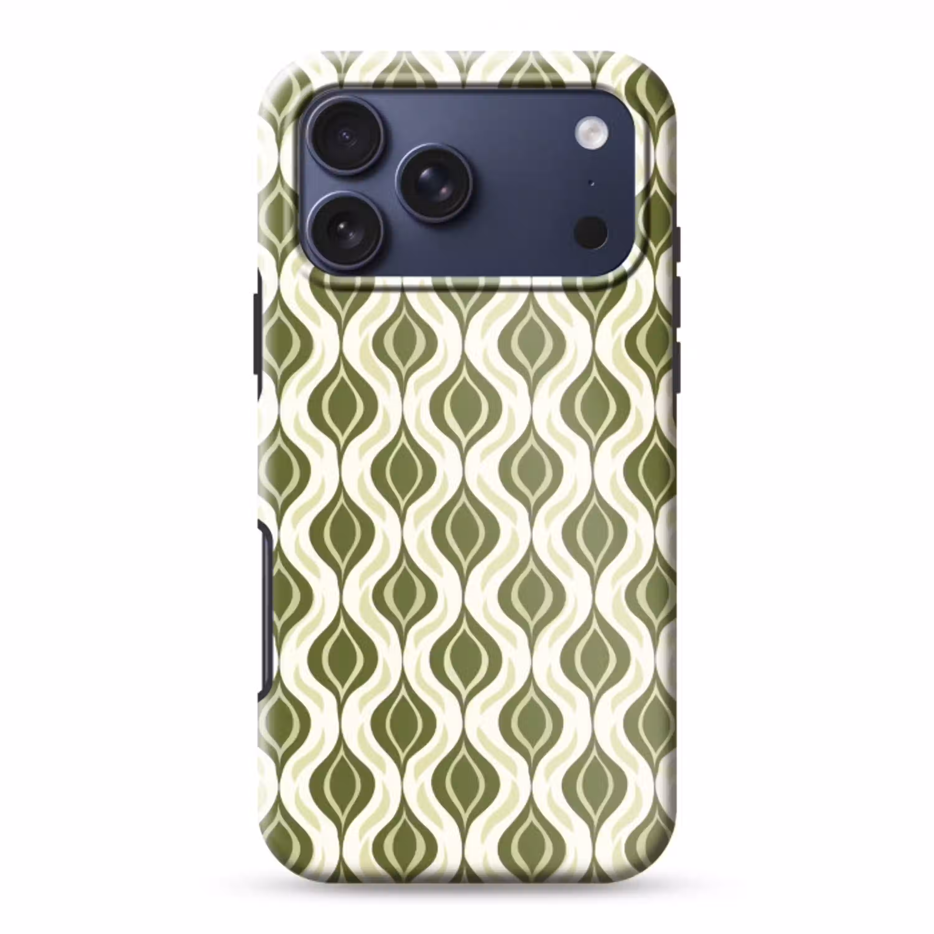 Patroon - Retro - Groen Toughcase MagSafe Apple iPhone 17 Pro Max klein 1019 -3d