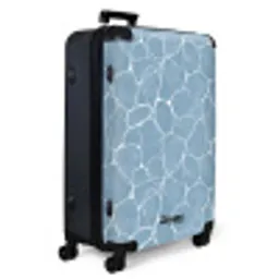Organisch - Patroon - Blauw NBS - Large koffer - Volwassenen Unisex groot -product1