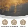 Gouden Reflectie op Water Akoestische PET Vilt - Rond klein -closeup_NL