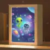 Alien - Astronaut - Ruimte - Planeten Light Box met kabel klein -zzz_3d_website