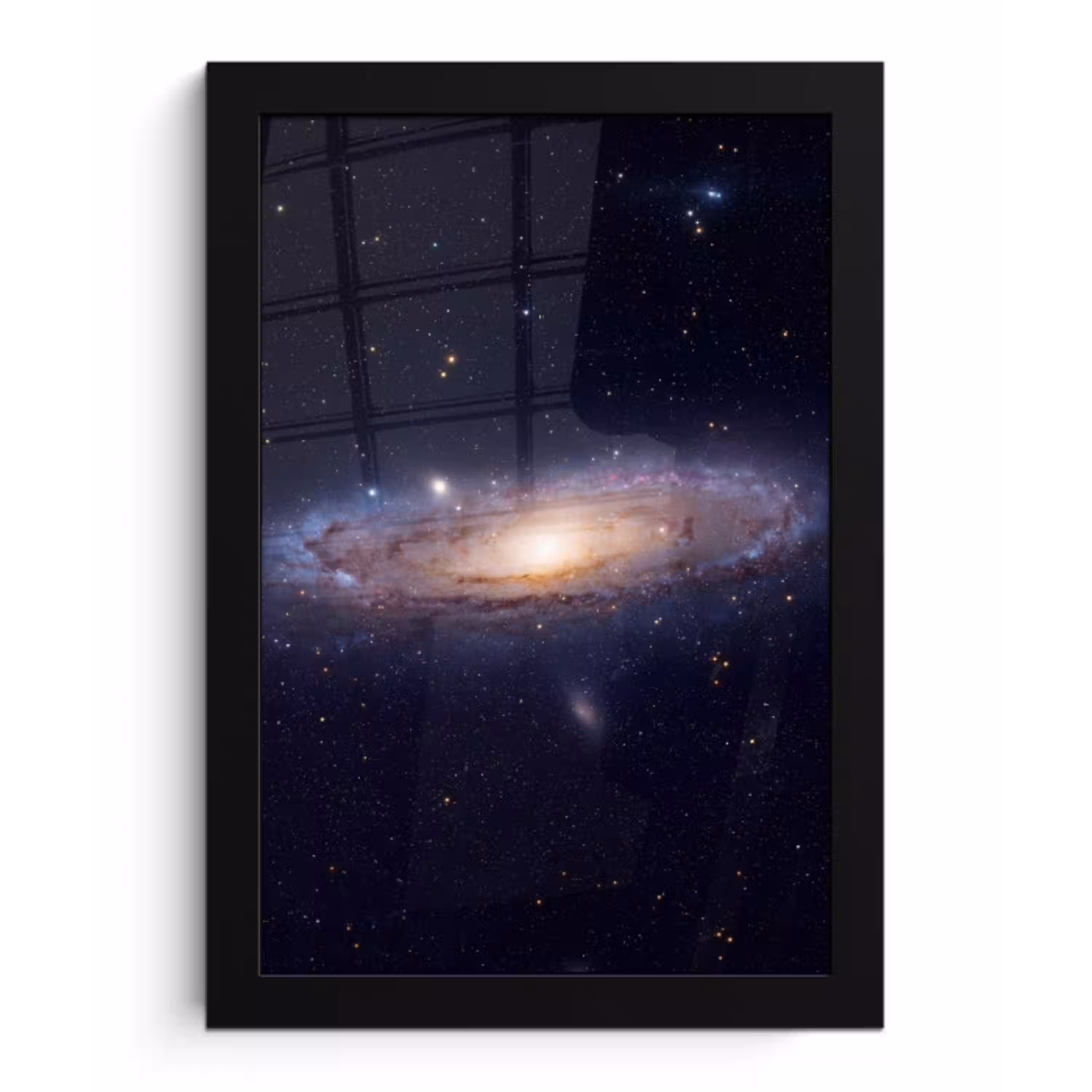 Sterrenstelsel - Ruimte - Kosmos fotolijst zwart zonder passe partout klein -3d