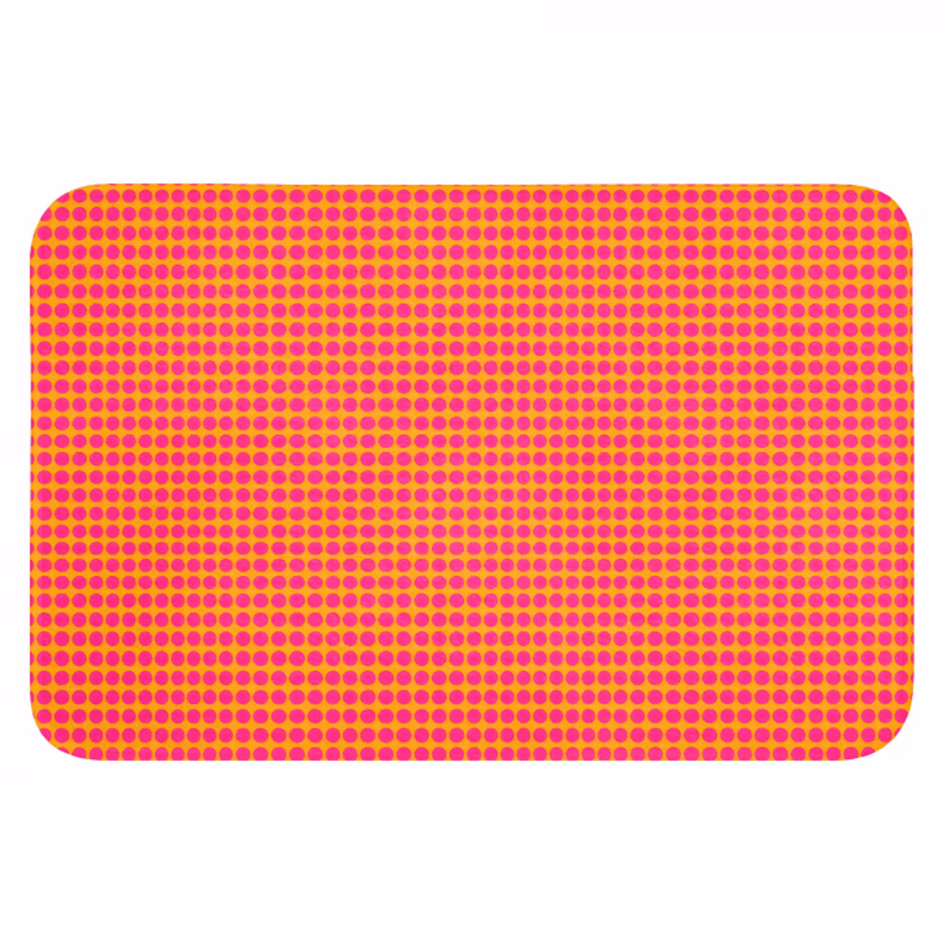 Modern - Stippen - Oranje Badmat klein 997 -3d