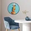 Papegaai - Koksmuts - Grappig - Vogel Fotolijst rond zonder passe partout klein -sfeer2