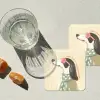 Quote - Hond - Zonnebril onderzetter kurk middel -sfeer4