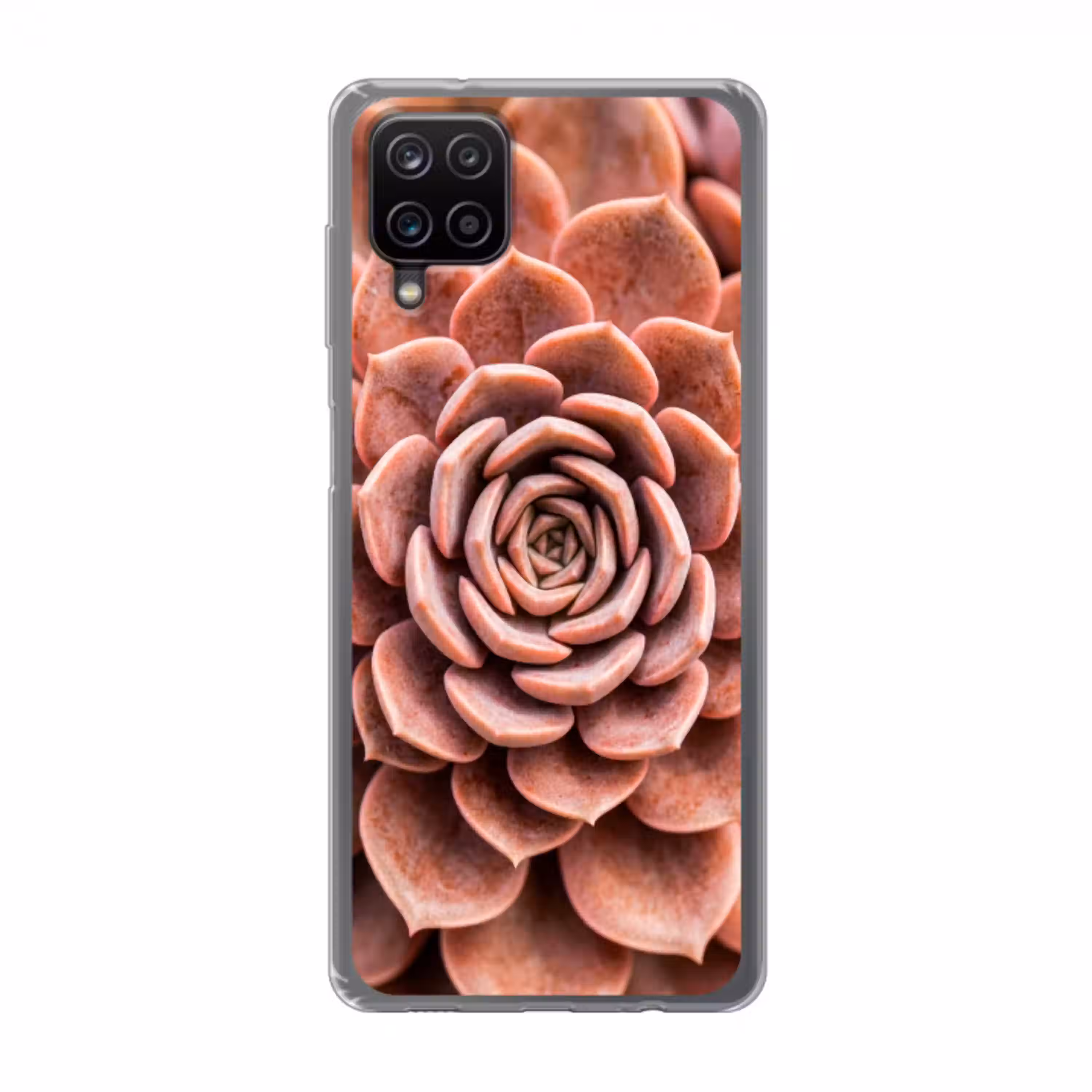 Vetplant - Organisch - Roze Telefoonhoesje Samsung Galaxy A12 klein -3d