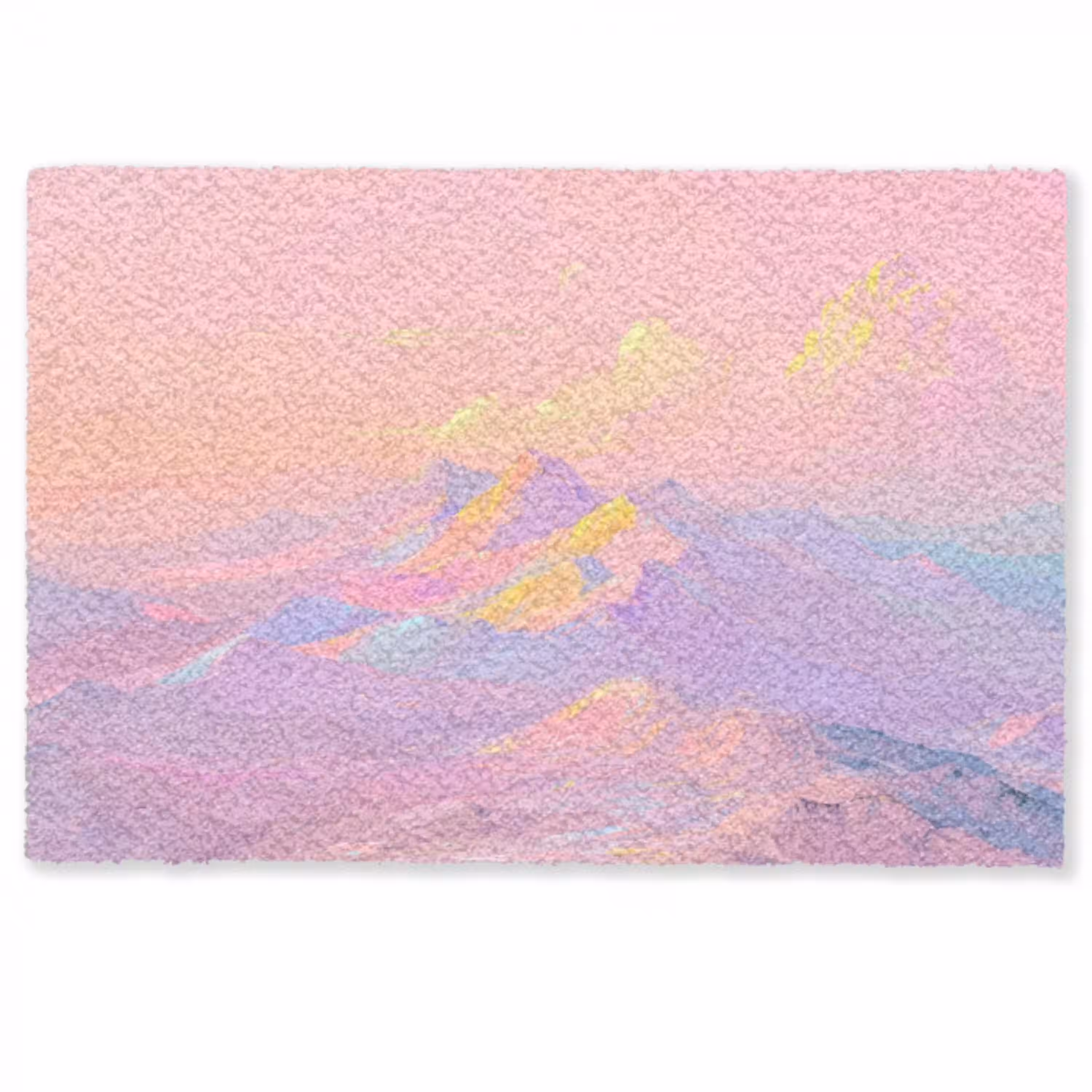 Bergtoppen - Wolken - Dromerig Deurmat klein -zkaufland3d