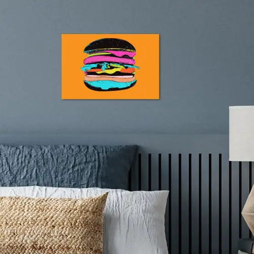 Hamburger - Kleurrijk - Speels poster papier klein -sfeer2