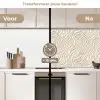 Zebra - Patroon - Beige keuken achterwand 2 middel 871 -voor-na2_NL