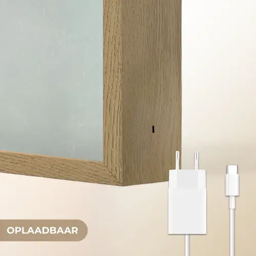 Kerstgnome - Cadeau - Groen Light Box met batterij (Wandlamp) middel -USP_websiteoplaadbaarNL