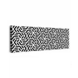 Design - Geometrie - Patroon - Zwart - Wit canvas 2cm klein 828 -z3d