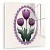 Tulpen - Paars - Lijst - Bladeren plexiglas 5mm klein -zzzproduct_nieuw