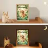 Paard - Bloemen - Vlinders Light Box met kabel (Kinderlampje) klein -sfeer3_kind