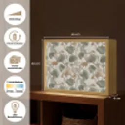 Elegant - Bladeren - Groen Light Box met batterij (Wandlamp) middel 907 -USP_websiteoverzichtDE