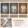 Deken - Wit - Boomstronk - Winter - Sneeuw Light Box met kabel (Tafellamp) klein -USP_lichtkleurNL