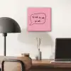 Tekstwolkje - BLAH BLAH BLAH - Roze aluminium wit klein -sfeer5