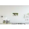 Klimop - Muur - Groen textielposter latten blank klein -kinderkamer
