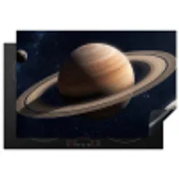 Planeten - Saturnus - Ruimte Inductie beschermer vinyl 3mm klein -3d
