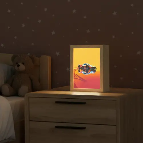 Auto - Race  - F1 - Jongens - Geel - Rood Light Box met kabel klein -sfeer1_kind