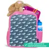 Klein - Oceaan - Golven - Blauw Kinderrugzak - Roze middel 863 -inhoud_NL