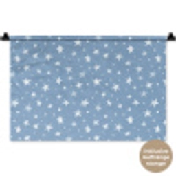 Sterretjes - Patroon - Blauw Wandkleed katoen klein 269 -t3d_DE