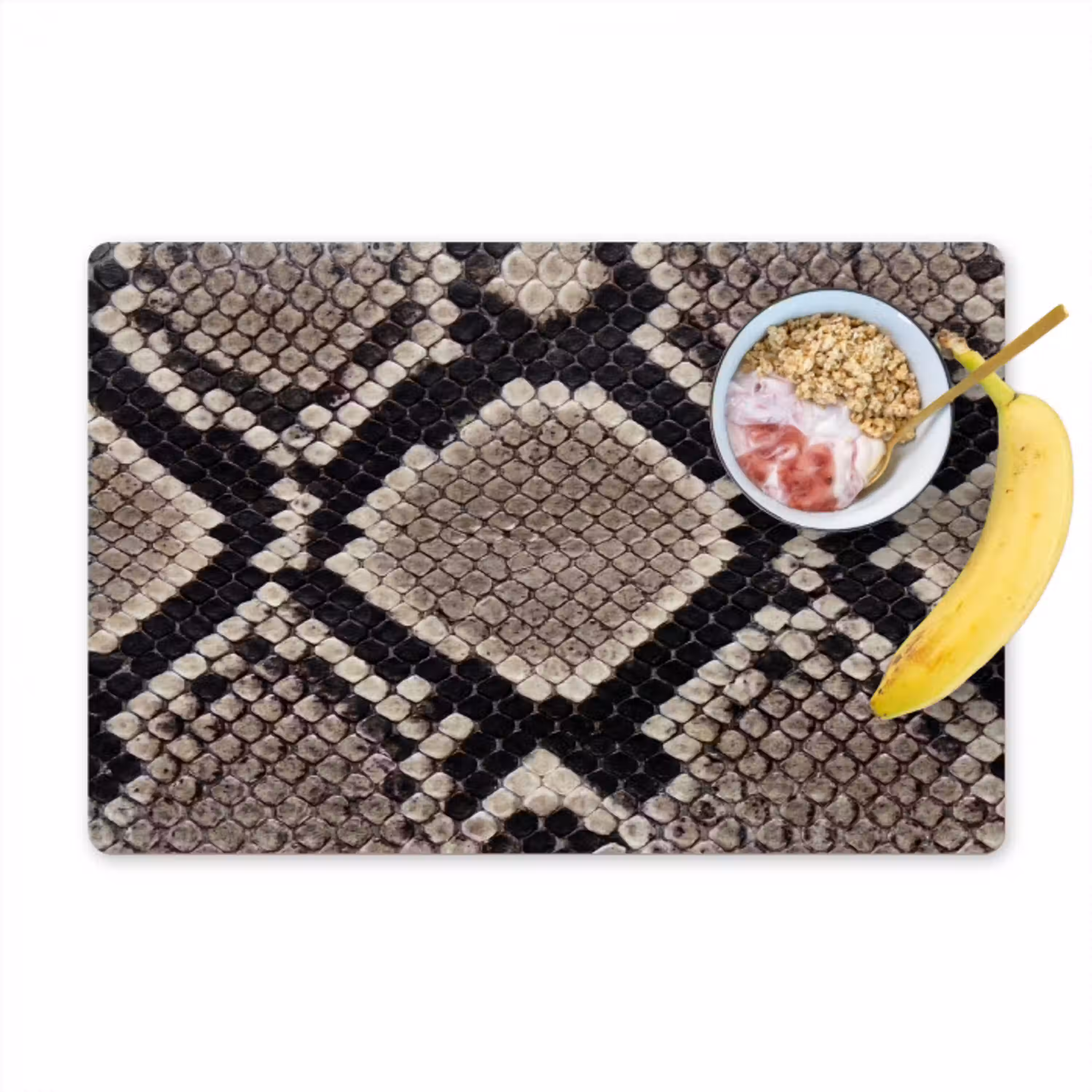 Slangenleer - Patroon - Beige Placemat vinyl groot -zzzproduct_Kitchenyeah-website
