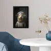Schaap - Wol - Kok fotolijst zwart zonder passe partout klein -sfeer4