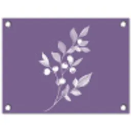 Tak - Sierlijk - Bladeren - Minimalistisch tuinposter los doek klein -3d