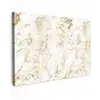 Goudspatten - Wit - Marmer Tuinposter op houten frame 2 cm dik klein 845 -3d