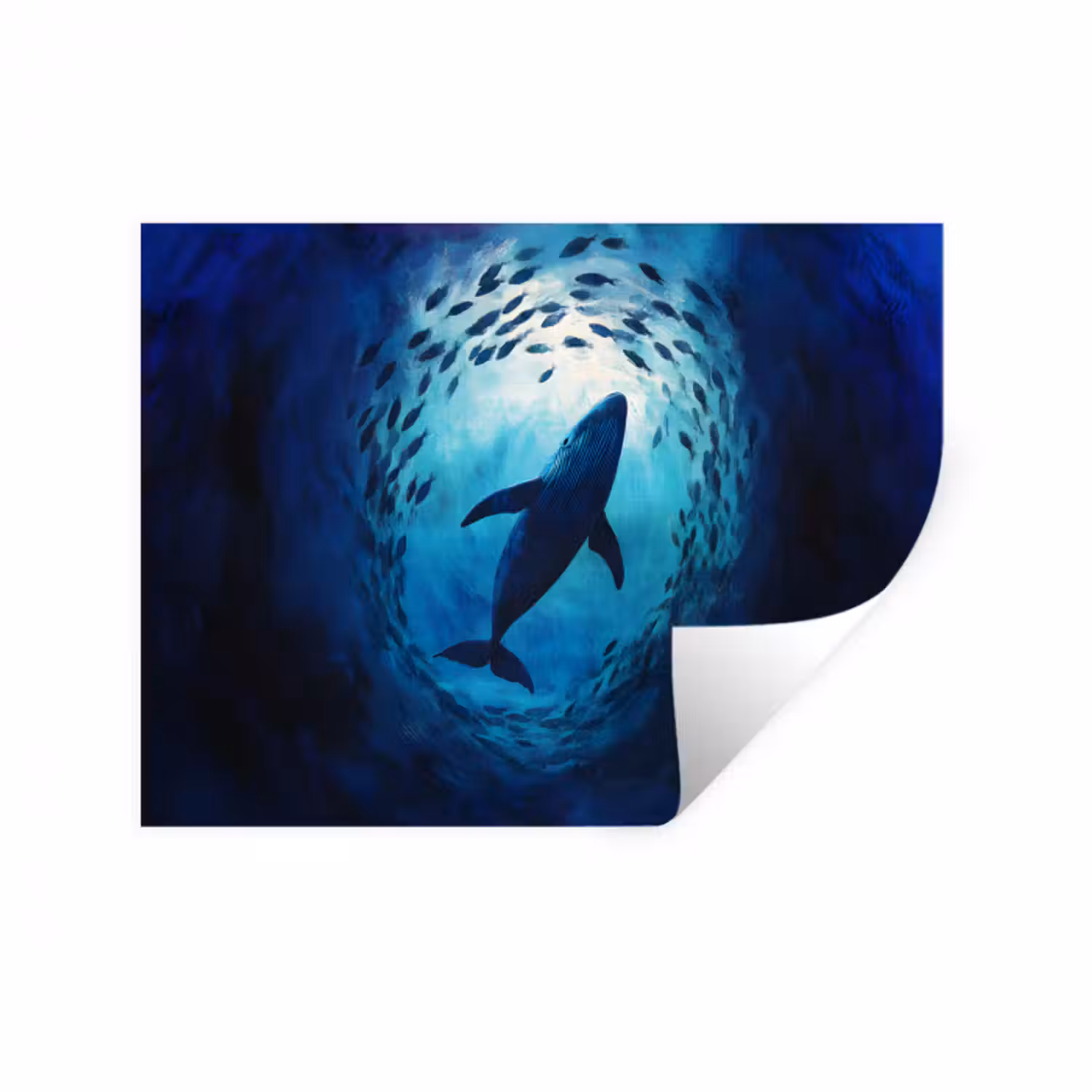 Wandtattoo – Wal - Fisch - Dunkelblau