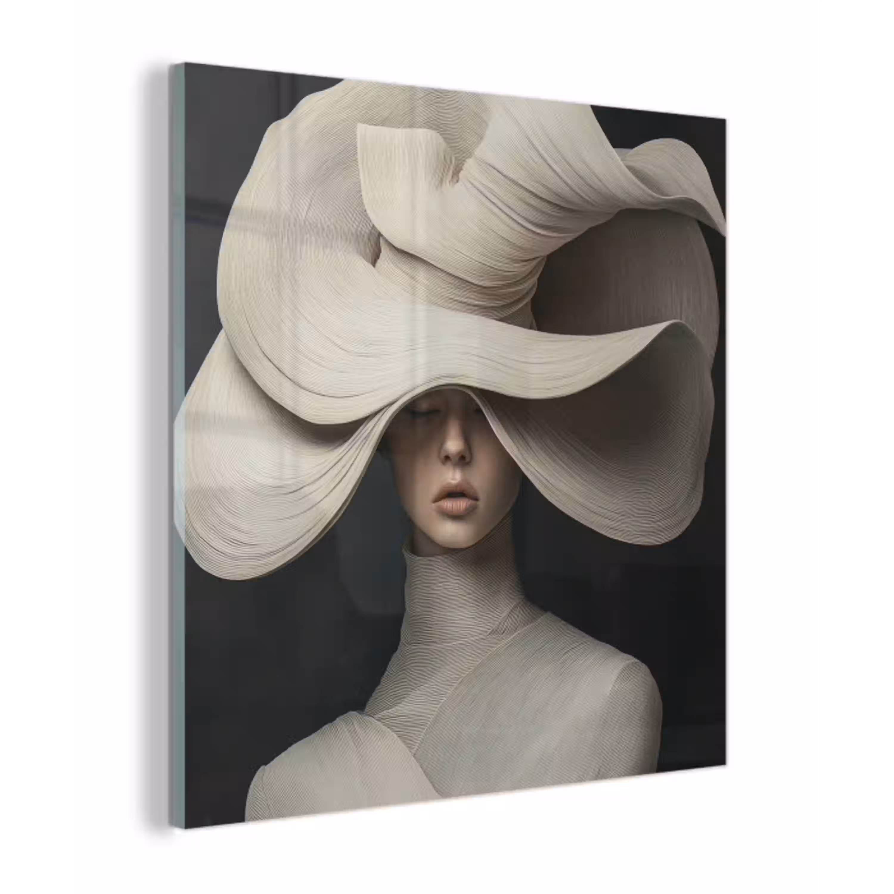 Modern - Vrouw - Hoed plexiglas 5mm klein -z3d