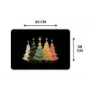 Kerstbomen - Kleurrijk - Lichtjes - Ster Placemat vinyl groot -specs