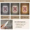 Red - Cake - Decoratie - Eten Light Box met kabel (Wandlamp) klein -USP_lichtkleurNL