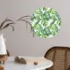 Bohemian - Bladeren - Bloemen - Tropisch Wandcirkel behangsticker klein -sfeer3