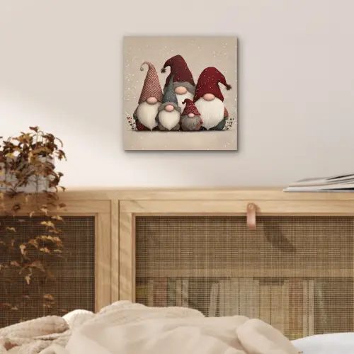 Kabouters - Kerst - Sneeuw - Puntmutsen aluminium wit klein -sfeer3