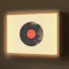 Illustratie - Vinylplaat - Beige - Vintage Light Box met batterij (Wandlamp) middel -z3d_website