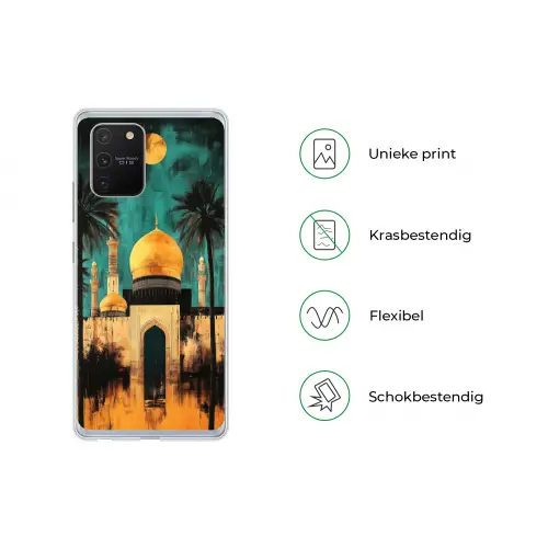 Moskee - Goud - Arabisch - Islamitische Telefoonhoesje Samsung Galaxy S10 Lite klein -specsS10Lite