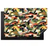 Kleurrijke - Camouflage - Organische - Vormen Inductie beschermer vinyl 3mm klein 276 -3d