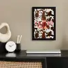 Koeienprint - Limited edition - Rood fotolijst zwart zonder passe partout klein -sfeer1