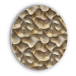 Abstract - Antiek - Goud Akoestische PET Vilt - Rond klein 838 -3d