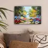 Schilderij - Bloemen - Natuur - Olieverf canvas 2cm klein -sfeer1