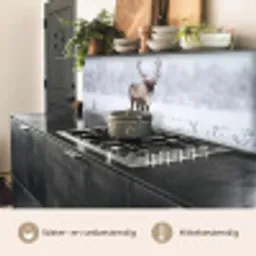Rendier - Gewei - Toendra - Sneeuw - Wild keuken achterwand 2 middel -usp_NL